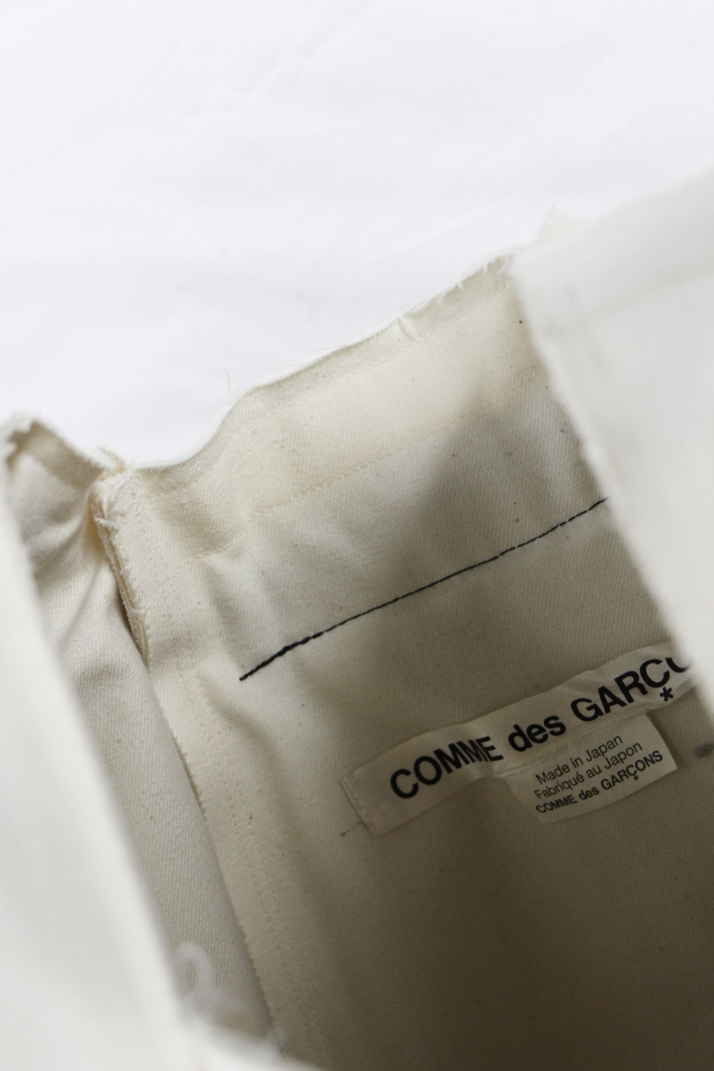COMME DES GARÇONS VEGAN LEATHER PANEL TOP - S/S 2014