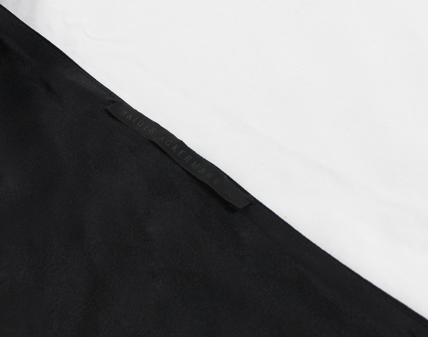 HAIDER ACKERMANN BLACK HALTER WRAP DRESS