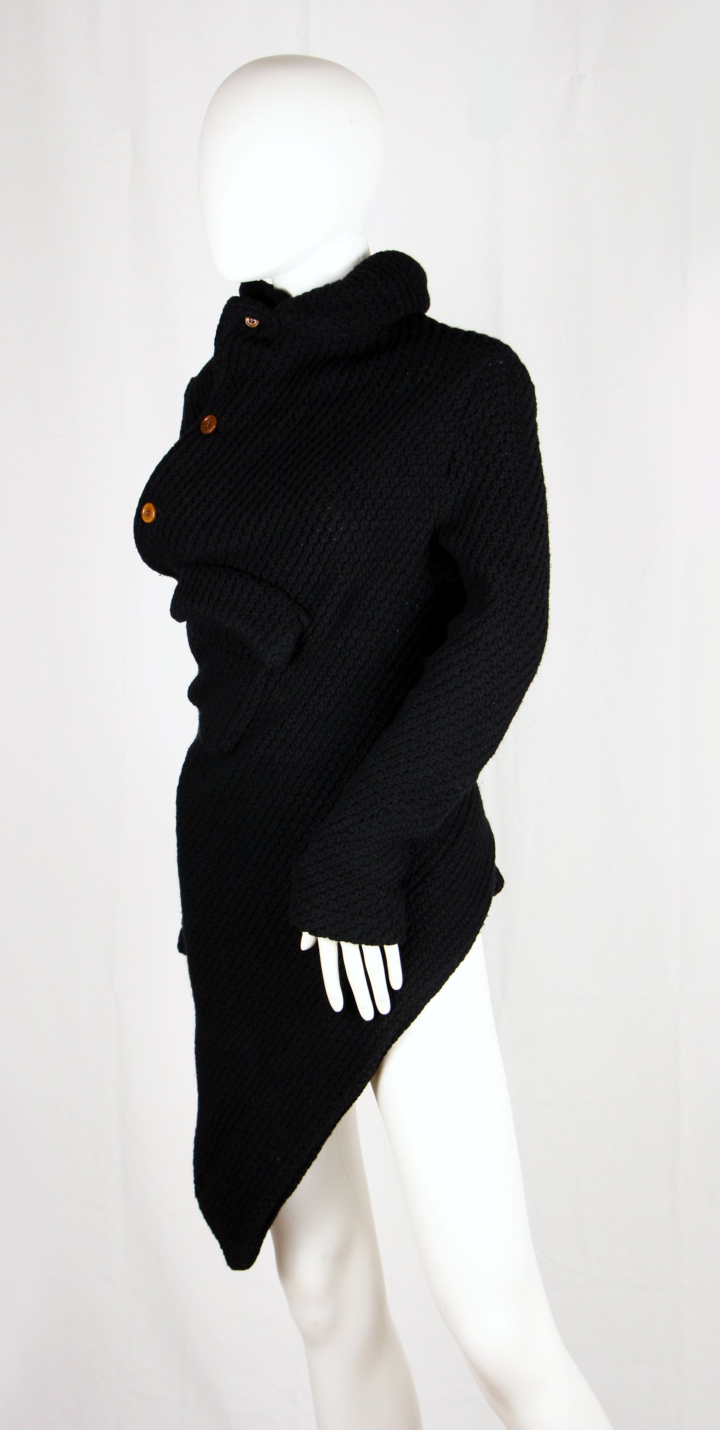 COMME DES GARCONS TWISTED BLACK KNIT - F/W 2002
