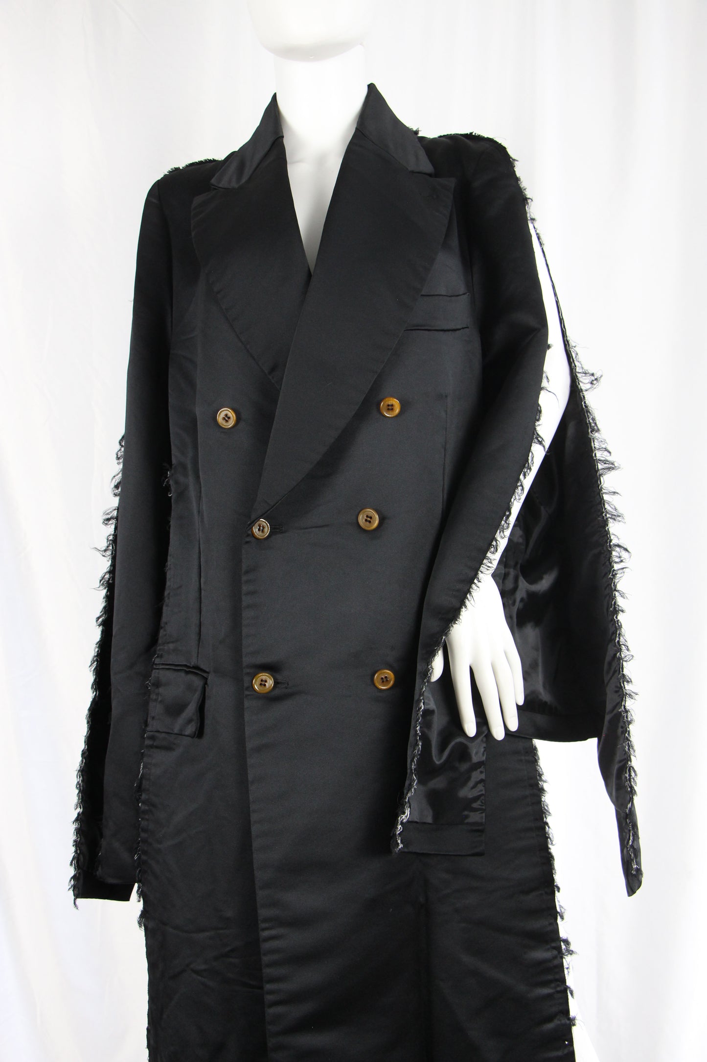 COMME DES GARÇONS LONG FRAYED COAT - c. 2019