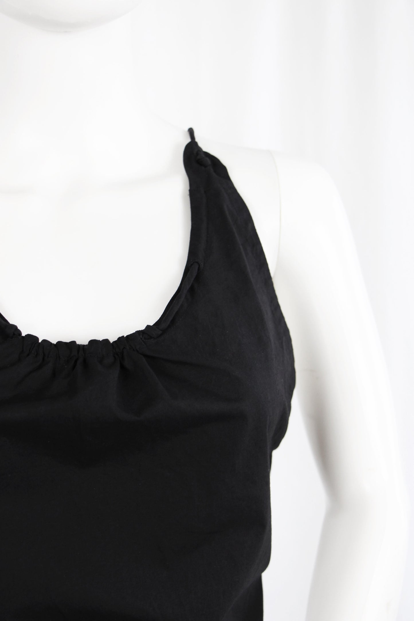 MAISON MARTIN MARGIELA BLACK OPEN BACK TOP - S/S 2008