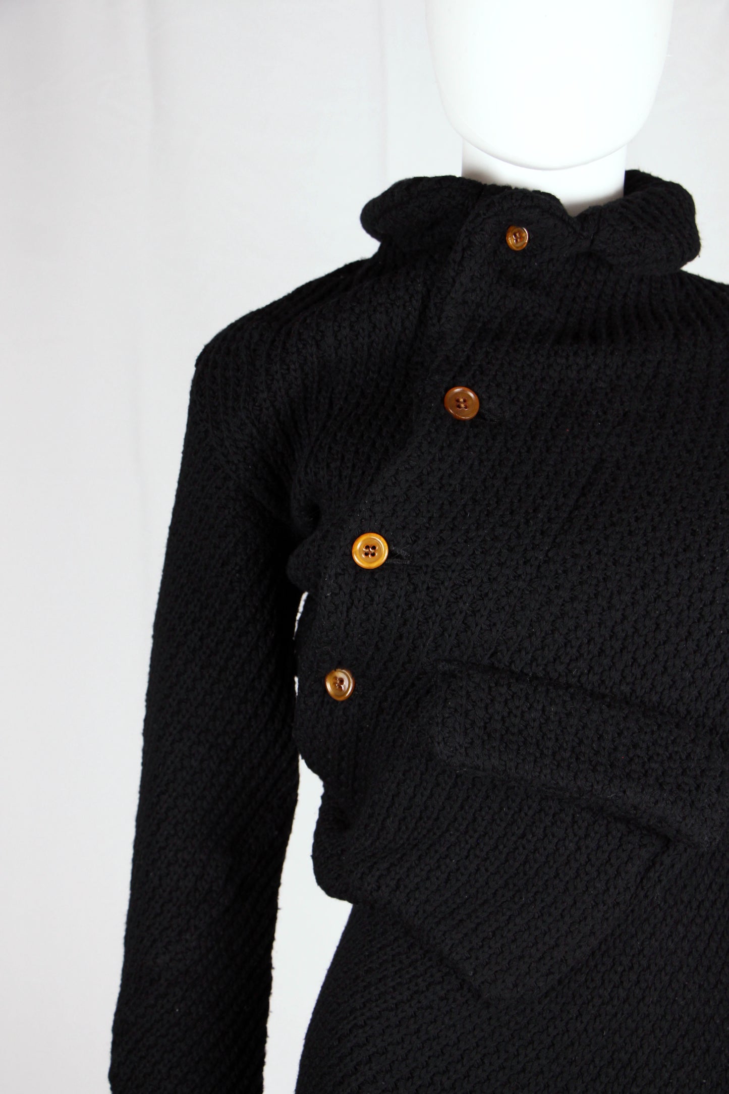 COMME DES GARCONS TWISTED BLACK KNIT - F/W 2002