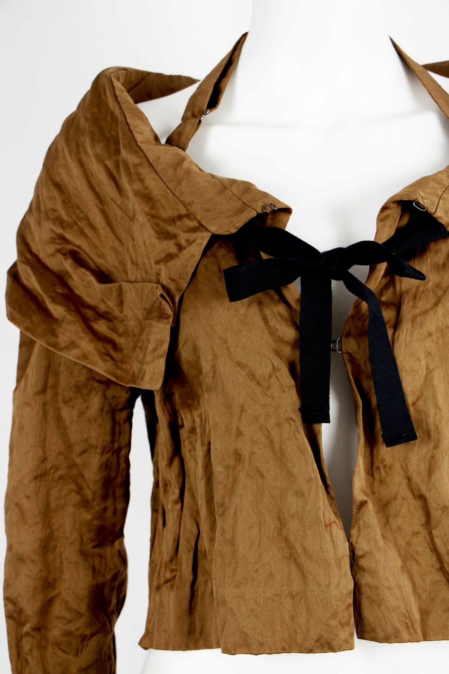 PRADA BRONZE CRINKLED JACKET - S/S 2009
