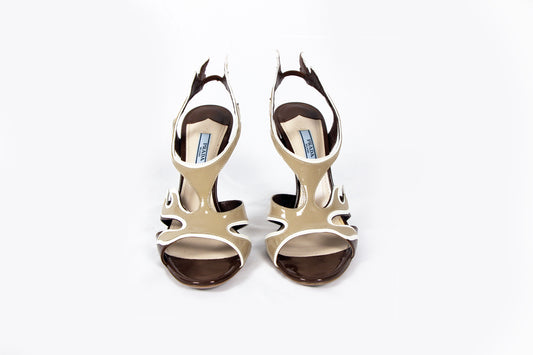 PRADA BEIGE FLAME SHOES - S/S 2012